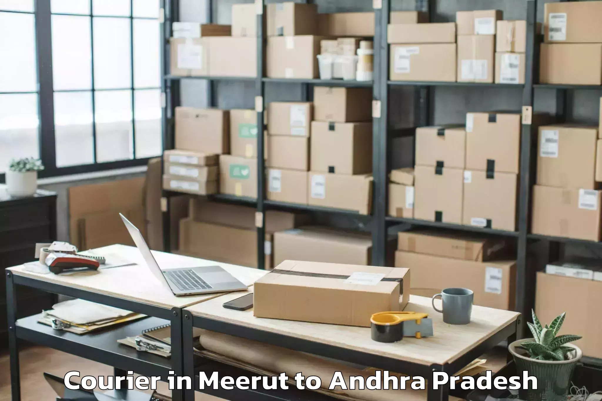 Reliable Meerut to Munchingi Puttu Courier